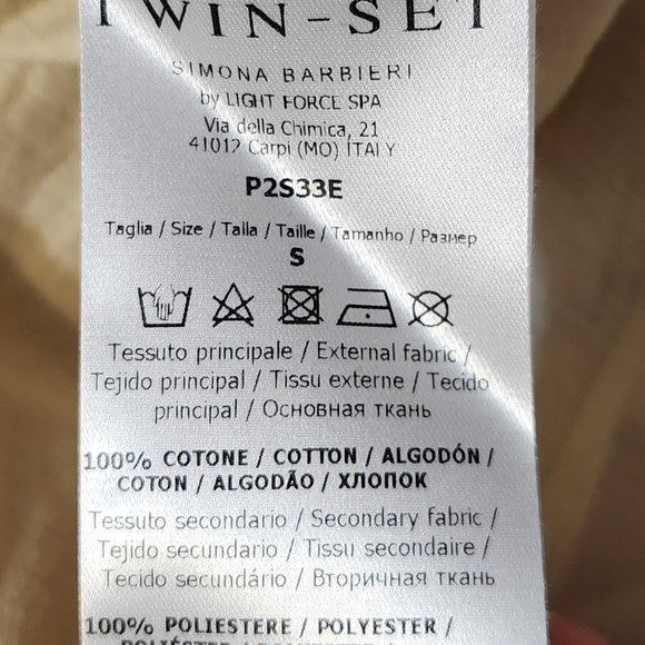 Twin Set shirt NWT 220$ reg price 285$+tx - Picture 6 of 6